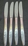 Stainless Flatware Starburst CIF7 Modern Solid Knives 4 Japan 3/8". Fixed Price $15.99.