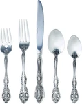 Oneida Michelangelo 45-PIECE Stainless Steel Fine Flatware Set, Service For 8. Fixed Price $224.99.