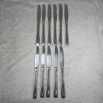 Lot Of 11 Oneida Silver Lincoln Stainless Triangular Tip Flatware Dinner Knife. Fixed Price $18.00.