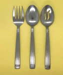 Set Of International INS323-1 Glossy Stainless Flatware Serving Pieces. Fixed Price $19.99.