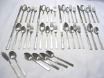 Rogers SRB164 Stainless Flatware Korea 44-PIECES. Fixed Price $55.00.