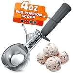 4 Oz Ice Cream Scoop With Trigger Release #8 Stainless Steel One Size, Gray. Fixed Price $17.58.
