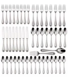 Oneida Countess 50 Pieces Steel Flatware Set Service For 8 + Serving New. Fixed Price $109.99.
