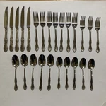 Oneida OHS260 Flatware Lot 25 Pc 7 Dinner Forks Knives Spoons Tsp 3 Salad. Fixed Price $28.68.