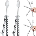 Flutesan 2 Pcs Butterfly Fork And Spoon Set, Tactical Folding.... Fixed Price $22.33.