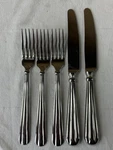 Lot Oneida Flatware Unity 3X 7-1/2" Salad Forks & 2X Dinner Knives Usa Made. Fixed Price $24.95.