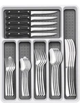 49-PIECE Silverware Set With Organizer, Heavy Duty Stainless Steel. Fixed Price $59.27.