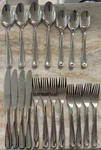 HSV94 18/0 Stainless By Hampton Silversmiths Glossy 19PC Set. Fixed Price $31.99.