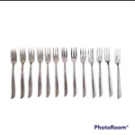Acsons Floral Cocktail Forks ACF7 Stainless Flatware 5.75" Japan Mcm Vtg Set 13. Fixed Price $32.93.