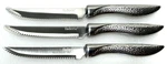 3 Set Faderic Serrated Steak Knives, Stainless Steel Sharp Blade Flatware. New. Fixed Price $18.95.