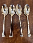 Lenox Stainless Flatware Portola - Oval Soup / Place Spoons Set Of Four New. Fixed Price $14.99.