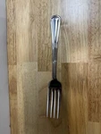 World Tableware Classic Rim Euro 8" Stainless Steel Med Dinner Fork 10PCS. Fixed Price $12.00.