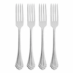 Oneida Marquette Fine Flatware Dinner Forks, Set Of 4, Silver. Fixed Price $49.42.