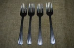 Lot Of 4 Oneida Fanfare Salad Forks. Fixed Price $39.99.