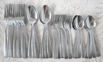 Cambridge Satin Finish Stainless Flatware Madison Forks & Spoons. Fixed Price $82.48.