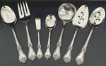 Oneida President Premier Stainless Steel Hostess Serving 7 Piece Wm Rogers Usa. Fixed Price $110.00.
