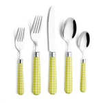Annova Silverware Set 20 Pieces Cutlery Stainless Steel Colorful Fun Handle Flat. Fixed Price $44.81.