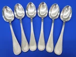6 S8Y2 Leaves Sori Yanagi Martian Silverplated 18-8 Stainless Japan Soup Spoons. Fixed Price $68.95.
