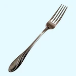 Farberware Salad Fork FRW19 Stainless Flatware 7 3/4 Inches. Fixed Price $6.95.