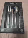 Oneida Etta 20-PC. Flatware Stainless Steel 4 Sets. New. Fixed Price $29.95.