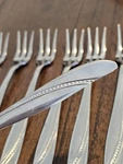 12 National N.s.co. Stainless Steel NST20 Cocktail Forks 6" Oyster Seafood Flatw. Fixed Price $150.00.