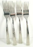 Oneida Cabria Dinner Forks 18/10 Stainless 7/8" T958FDNF Pack Of 4 Hammered. Fixed Price $44.97.