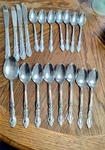 IMI4 Imperial Intl Stainless Steel Flatware Set 19 Place Spoons Teaspoon Knives. Fixed Price $20.77.