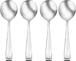Oneida Moda Fine Flatware Soup, Set Of 4 Spoon, Stainless Spoons,. Fixed Price $30.01.