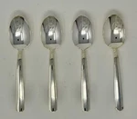 Oneida Rendition Silverplate Set Of Dinner Oval Bowl Soup Spoons 6 3/4". Fixed Price $14.99.