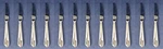 Set Of Twelve Oneida Stainless Flatware Radius Hollow-handle Dinner Knives Usa. Fixed Price $24.99.