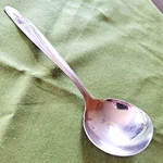 Gravy Ladle Roseanne Pattern Oneida Custom Stainless 73269 7.5". Fixed Price $8.99.