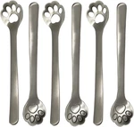 Maydahui 6 Pcs Cat Paw Hollow Out Coffee Spoons 5.8 Inch 18/10 304 Stainl. Fixed Price $15.28.