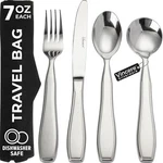 Weighted Utensils For Tremors And Arthritis - Heavy Stainless Steel Set. Fixed Price $68.43.