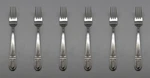 Set Of Six - Oneida Stainless Corbel Dinner Forks New. Fixed Price $24.99.