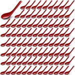 Hushee 100 Pcs Asian Chinese Spoons 6.3 Inches Japanese Korean Miso Soup.... Fixed Price $43.94.