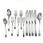 Lot Of 12 CUD1 Custom Design Japan Flatware 4 Knives 5 Forks 3 Spoons Stainless. Fixed Price $12.00.