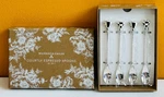 Mackenzie-childs 37299 Courtly Espresso Of 4 5" Long Set. New!. Fixed Price $54.99.