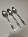 Oneida Community My Rose (3) Tablespoons Serving 3/8" Stainless Flatware Set. Fixed Price $22.99.
