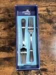 10 X Gourmet Basics By Mikasa Satin Symmetry Dinner Forks Flaware New Stainless. Fixed Price $23.99.
