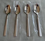 4-ONEIDA Satin Easton Teaspoons Stainless Flatware Set Of New!. Fixed Price $58.00.