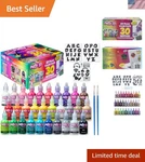 Vibrant 30 Color 3D Paint Set - Safe, Permanent & Ideal For Creative Projects. Fixed Price $33.00.