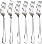Salad Forks Set Of 6, Flatware 7-INCH, Stainless Steel Table Mirror. Fixed Price $15.99.