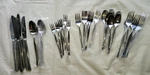 Vintage Continental Stainless Japan Flatware CSS17 Laurel Edge 34 Pieces. Fixed Price $44.99.