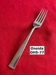 Oneida OHS-77 Dinner Fork 1/4" Swirls Tip Stainless Steel Flatware. Fixed Price $6.75.