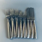 Pottery Barn PBN41 Stainless Flatware Dinner Forks Salad Knife Vtg Set Of 8. Fixed Price $249.99.