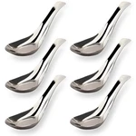 Asian Soup Spoons Stainless Steel Chinese Set Of 6 Si.... Fixed Price $26.37.