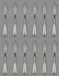 Oneida Usa Made Stainless Flatware Cityscape Fish Knives - Set Of Twelve New. Fixed Price $49.98.
