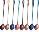 8 Pieces Long Handle Stainless Steel Coffee Mixing. Fixed Price $14.99.