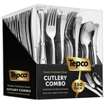 150 Plastic Silverware Set - Disposable Flatware Standard,. Fixed Price $26.84.