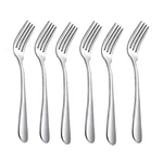 Horntide 6-PIECE Dinner Forks Set 4 Tines Table Flatware Stainless Steel.... Fixed Price $15.76.